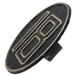 Black with Silver 18th Hole Cast Iron Undated & Unmarked Tee Marker