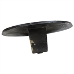 Black with Silver 18th Hole Cast Iron Undated & Unmarked Tee Marker