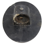 Black with Silver 18th Hole Cast Iron Undated & Unmarked Tee Marker