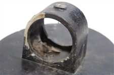 Black with Silver 18th Hole Cast Iron Undated & Unmarked Tee Marker
