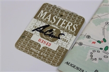 Ben Crenshaw Signed 1995 Masters SERIES Badge, Spec Guide & GSV Golf Card JSA ALOA