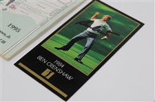 Ben Crenshaw Signed 1995 Masters SERIES Badge, Spec Guide & GSV Golf Card JSA ALOA