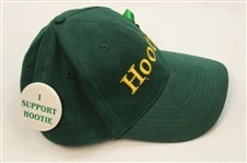 2003 HOOTIE Hat w/Crossed Out Martha Side Logo & 2003 Pin w/4 Crow's Nest Cups & 'I Support Hootie' Pin