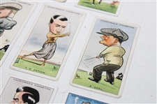 Eleven (11) Assorted Churchman's Prominent Golfers Cigarette Golf Cards Inc. Horton, Ray & others