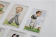 Eleven (11) Assorted Churchman's Prominent Golfers Cigarette Golf Cards Inc. Horton, Ray & others