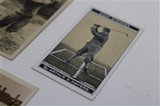 Five (5) Assorted Tobacco Golf Cards - World of Sport, De Reszke, Morris & Sons, & Nicolas Sarony