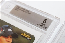 Justin Thomas, Danielle Kang & Jin Young Ko Beckett Graded SI For Kids Golf Cards