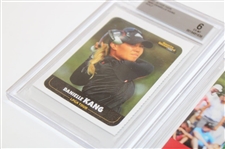 Justin Thomas, Danielle Kang & Jin Young Ko Beckett Graded SI For Kids Golf Cards