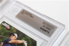 Justin Thomas, Danielle Kang & Jin Young Ko Beckett Graded SI For Kids Golf Cards