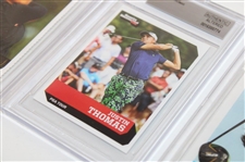 Justin Thomas, Danielle Kang & Jin Young Ko Beckett Graded SI For Kids Golf Cards