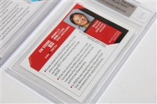 Justin Thomas, Danielle Kang & Jin Young Ko Beckett Graded SI For Kids Golf Cards