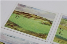 Five (5) Will's Cigarettes Ltd Ed Golf Cards - Hoylake, Westward Ho, Troon, Portrush & Sandwich