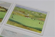 Five (5) Will's Cigarettes Ltd Ed Golf Cards - Hoylake, Westward Ho, Troon, Portrush & Sandwich