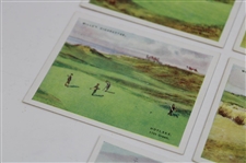 Five (5) Will's Cigarettes Ltd Ed Golf Cards - Hoylake, Westward Ho, Troon, Portrush & Sandwich
