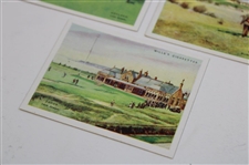 Five (5) Will's Cigarettes Ltd Ed Golf Cards - Hoylake, Westward Ho, Troon, Portrush & Sandwich