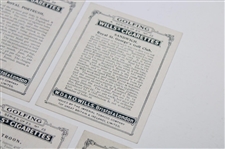 Five (5) Will's Cigarettes Ltd Ed Golf Cards - Hoylake, Westward Ho, Troon, Portrush & Sandwich
