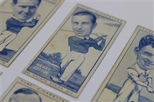 Six (6) TURF Cigarettes Sports Series Golf Cards - Cotton/Adams/Rees/Padgham/Burton/King