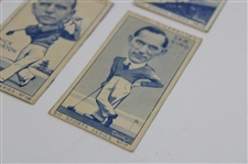 Six (6) TURF Cigarettes Sports Series Golf Cards - Cotton/Adams/Rees/Padgham/Burton/King