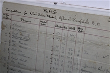 1896 KGC Competition Result Sheet for Club Silver Medal