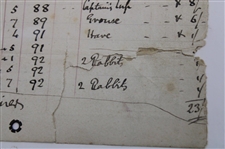 1896 KGC Competition Result Sheet for Club Silver Medal