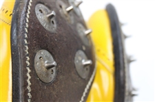 Doug Sanders Signed Personal Used Yellow Custom Golf Cleats Shoes w/'5/20/93' Inscrip. JSA ALOA