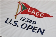 2023 US Open at Los Angeles Country Club White Embroidered Flag - New in Packaging