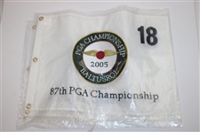 Five (5) 2005 PGA Championship at Baltusrol White Embroidered Flags