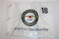 Five (5) 2005 PGA Championship at Baltusrol White Embroidered Flags