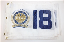 Fourteen (14) PGA Grand Slam of Golf White Screen Flags - Poipu Bay & Kauai Lagoon