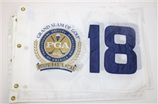 Fourteen (14) PGA Grand Slam of Golf White Screen Flags - Poipu Bay & Kauai Lagoon