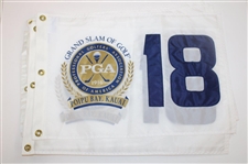 Fourteen (14) PGA Grand Slam of Golf White Screen Flags - Poipu Bay & Kauai Lagoon