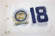 Fourteen (14) PGA Grand Slam of Golf White Screen Flags - Poipu Bay & Kauai Lagoon