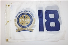 Fourteen (14) PGA Grand Slam of Golf White Screen Flags - Poipu Bay & Kauai Lagoon