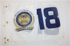 Fourteen (14) PGA Grand Slam of Golf White Screen Flags - Poipu Bay & Kauai Lagoon