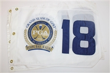 Fourteen (14) PGA Grand Slam of Golf White Screen Flags - Poipu Bay & Kauai Lagoon