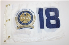Fourteen (14) PGA Grand Slam of Golf White Screen Flags - Poipu Bay & Kauai Lagoon