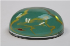 Augusta National GC Masters Logo Round Glass Top Paperweight in Original Box