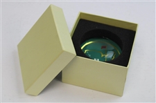 Augusta National GC Masters Logo Round Glass Top Paperweight in Original Box