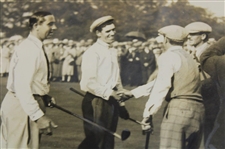 Walter Hagen 1924 USA vs Britain International Golf Match at Oxhey Wire Photo