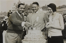 Walter Hagen 1932 Pasadena California Celebrating His Birthday Wire Photo