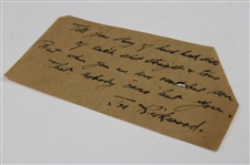 Joe Kirkwood Signed Quote JSA ALOA