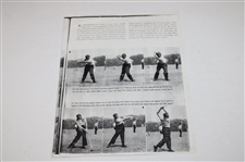 Arnold Palmer Signed Swing Sequence Copy Photo JSA ALOA