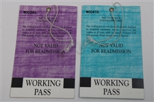 Full Set Of 2001 Masters Working Pass Paper Tickets - Tiger Woods 