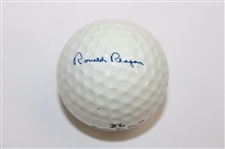 President Ronald Reagan Presidential Seal & Signature Spalding Logo Golf Ball in Original Box
