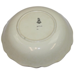 Royal Doulton Golf Themed Scalloped Bowl 'Every dog has his day, and every man his hour'