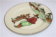 Royal Doulton Golf Themed Plate 'Every dog has his day, and every man his hour'
