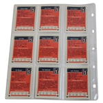 Complete Signed Full Set of 1982 Donruss PGA Tour Pro Set Cards - Nicklaus Rookie JSA ALOA