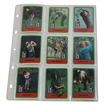 Complete Signed Full Set of 1982 Donruss PGA Tour Pro Set Cards - Nicklaus Rookie JSA ALOA