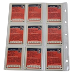 Complete Signed Full Set of 1982 Donruss PGA Tour Pro Set Cards - Nicklaus Rookie JSA ALOA