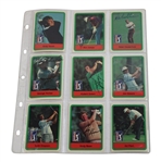 Complete Signed Full Set of 1982 Donruss PGA Tour Pro Set Cards - Nicklaus Rookie JSA ALOA